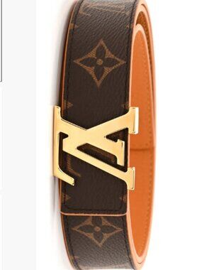 Louis Vuitton Calfskin Monogram 20mm LV Iconic Belt 85